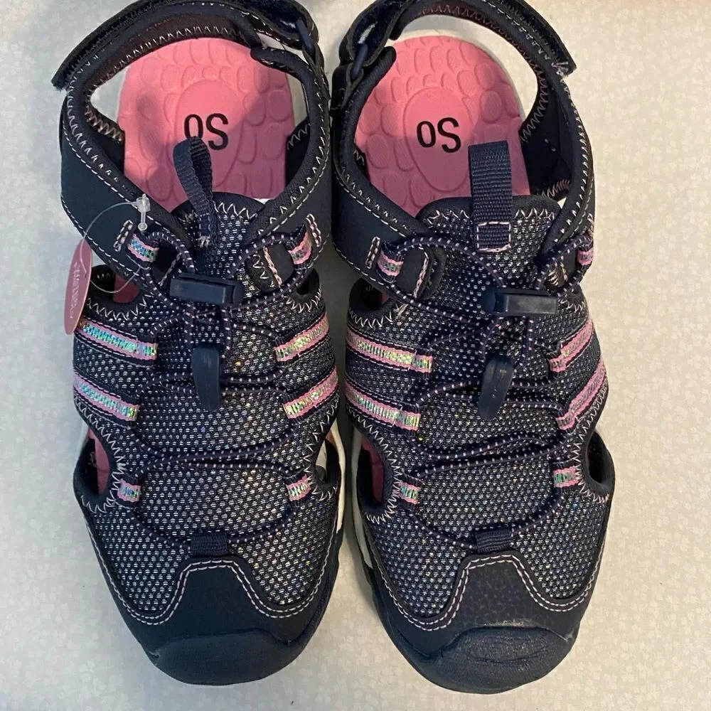 SO Girls Size 3 Makenziee Sandals Water Friendly